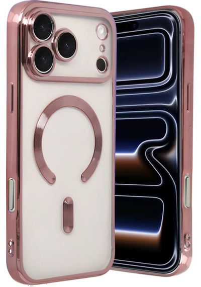 Newface Apple İphone 17 Pro Max Kross Magneticsafe Kapak - Rose Pembe