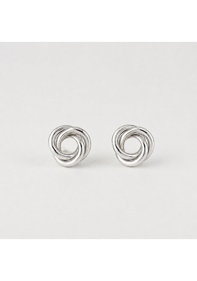 Spiral Düğüm Küpe Altın Gümüş Renk Minimal Şık Günlük Kullanım 1. 06626427