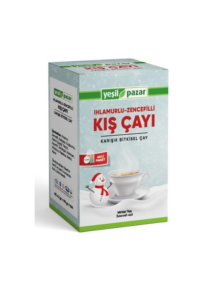 Yeşil Pazar Kış Çayı Ihlamurlu Zencefilli 45 Poşet Çay