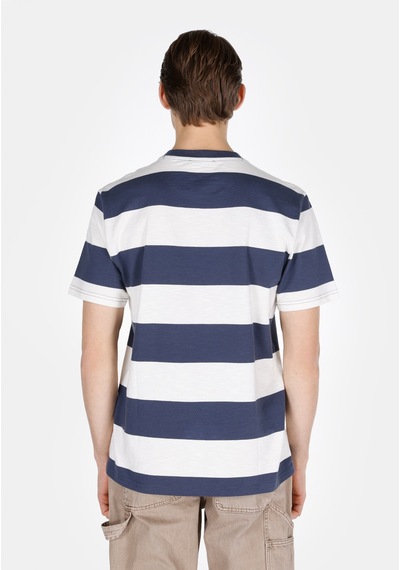 Colin's Colins Comfort Fit Yuvarlak Yaka Çizgili Erkek Lacivert Kısa Kol Tişört Cl1073099 Cl1073099 Q1.v1 Nav Lacivert