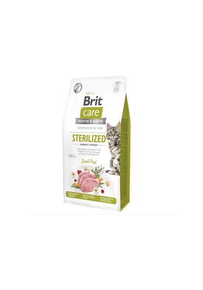 Brit Care Immunity Support Kısırlaştırılmış Domuz Etli Yetişkin Kedi Maması 7 KG