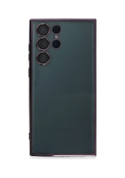 Newface - 18 - Samsung Galaxy S22 Ultra Kılıf Razer Lensli Silikon - Csmo-tex - - Mor