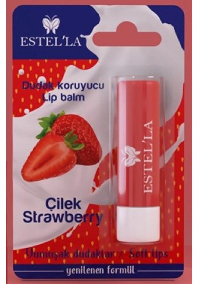 Estel'la Yetişkin Dudak Koruyucu Lip Balm Çilek