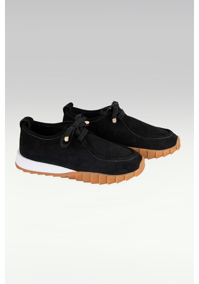 Tw Tonny White New York 057 Kadın Renkli Tabanlı Sneaker Yürüyüş Ayakkabısı Siyah