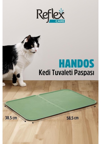 Reflex Care Handos Kedi Tuvaleti Paspası Yeşil 38,5 X 58,5 Cm