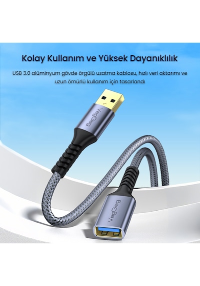 Veggieg Usb 3.0 Uzatma Kablosu 2 Metre 10588008