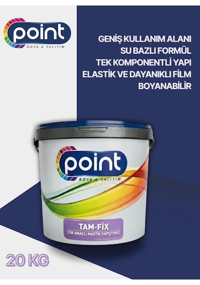 Tr Tam-fix - Çok Amaçlı Mastik Yapıştırıcı, İzolasyon Malzemesi Gri, 15 Kg Genel