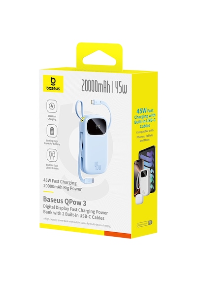 Baseus Enerfill Fc31 20000 Mah 45w Powerbank - Mavi Rrc9bsu0028 Renkli
