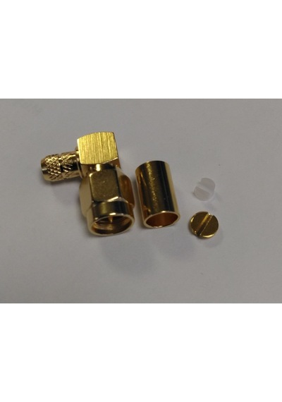 SMA Erkek 90 Derece RG58 Sıkmalı