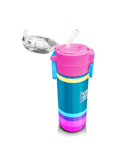 Coral High Kids Pembe Pastel Renkli Pipetli Ve Direkt İçim Çelik Termos 500 Ml 31960 Pembe - Koyumavi