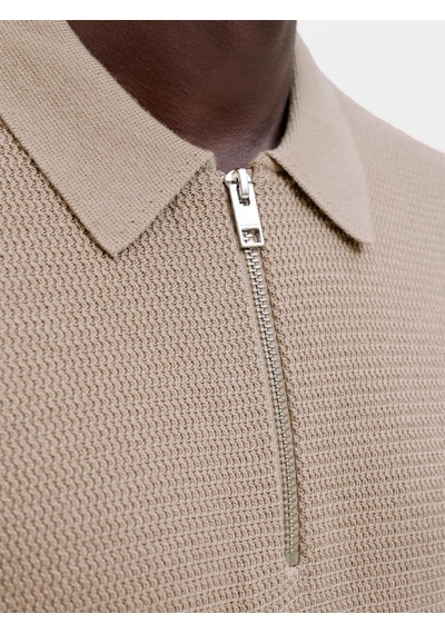 Jack & Jones Max Erkek Bej Polo Tişört 12288544-sg Krem