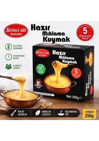 Birinci Süt Hazır Mıhlama 250 Gr İki Kişilik Tek Paket