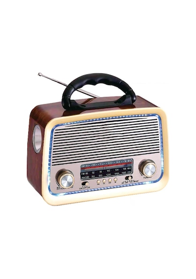 301 Fenerli Nostaljik Müzik Kutusu - Bluetooth Radyo - MP3 Çalar