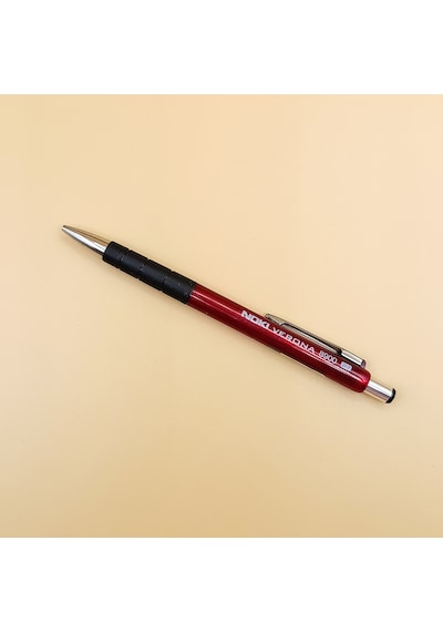 Noki Verona 8900 0.7 Mm Uçlu Kalem Kauçuk Tutuşlu Metal Klipsli Kırmızı
