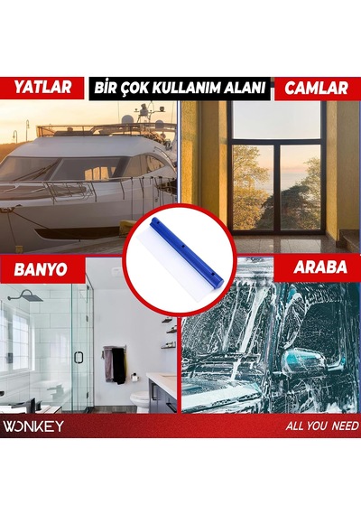 Silikon Uçlu Kaporta Su Çekeceği, Oto Araba Yıkama Kurulama Su Alma Çekeçek, Çizmez Otomobil Cam Su Çekme Aparatı, Oto Çekcek