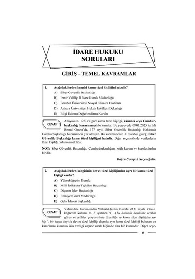 Hakimlik İdare Hukuku Soru Bankası 22. Baskı Monopol Yayınları