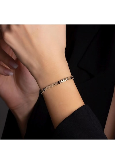 Altın Yassı Bileklik BL0059 Sarı Altın