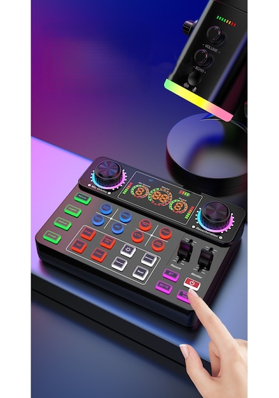 Pc Bilgisayar Telefon Canlı Yayın Ses Kartı Efekleri Tiktok Twitch İnstagram Yayın Mikser Ses Kartı