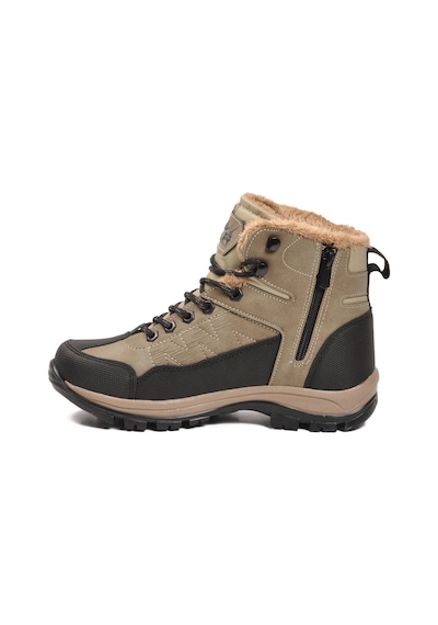Bej İçi Kürklü Soğuğa Dirençli Kaymaz Taban Unisex Outdoor Bot 980 G Bej