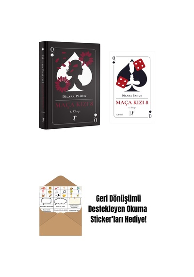 Maça Kızı 8 - 4. Kitap Ciltli + Maça Kızı 8 - 1. Kitap Ciltli + Okuma Sticker'ları