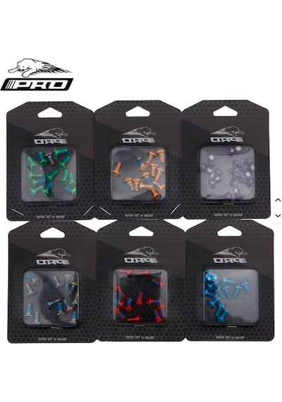 Pro Bisiklet Scooter Fren Disk Vidası Rotor Civatası 6 Vida Mtb Rotor Vidası 12li Paket Yeşil Renk
