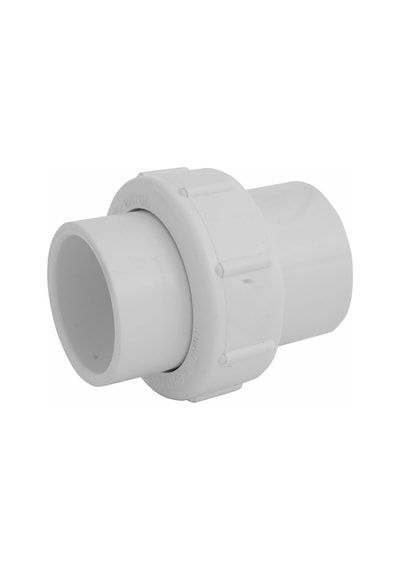 Nds Wu-1500-s Pvc Boru Ek Parçası, 1-1/2-inç Kayma Birliği, Çizelge 40, Epdm O-ring, Beyaz