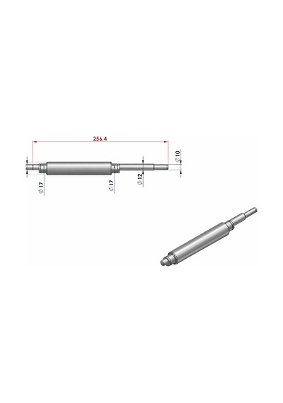 Osimo 30 Cm Hamur Açma Üst Merdane Mili Eksantrik