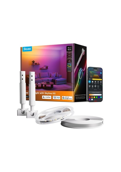 Skyline Kitli Govee Led Şerit, Düşük Doygunluğa Sahip Rgbwwıc Led Şerit Renkli Aydınlatma, Matter, Alexa Ve Google İle Uyumlu, 154+ Sahne, Bölümlü Renk Kontrolü, Kayan Duvara Montaj, 4 M Siyah Skyline Kitli Govee Led Şerit, Düşük Doygunluğa Sahip Rgbwwıc Led Şerit Renkli Aydınlatma, Matter, Alexa Ve Google İle Uyumlu, 154+ Sahne, Bölümlü Renk Kontrolü, Kayan Duvara Montaj, 4 M Siyah