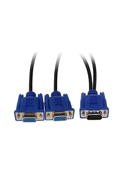 Vga Y Kablo Vga Splitter Kablo 2 Li Vga Çoklayıcı Kablo 15Pin Vga