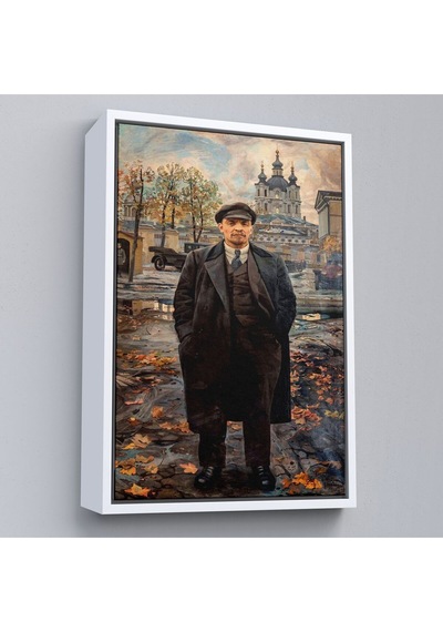 Çerçeveli Vladimir Lenin Sovyet Dönemi Rusya Dekoratif Duvar Tablosu-6194