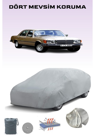 Mercedes S-serisi W116 1972 - 1980 Araba Brandası Oto Branda Gri