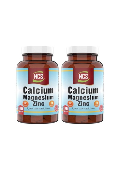 Ncs Kalsiyum Magnezyum Çinko Vitamin D-K 120 Tablet 2 Kutu