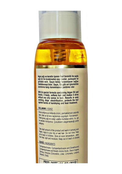 Softem M02090 Argan Ve Keratinli Saç Bakım Serumu 125 Ml. 1 Paket 1 X 125 Ml
