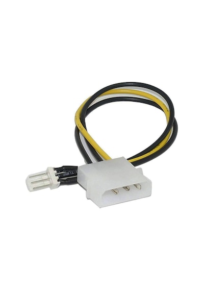 Molex 4 Pin To 3 Pin Erkek Fan Konnektör Soket Çevirici 20Cm