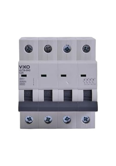 4vtb-4c25 Otomatik Sigorta 4,5ka C Tipi 4 Kutup 25a