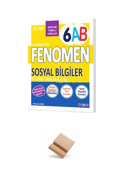 Fenomen 6. Sınıf Maarif 6 Ab Sosyal Bilgiler Soru Bankası + Telefon Standı