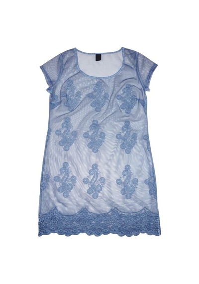 Bulalgiy Kadın Mavi Dantelli Elbise - Bga003794Ts
