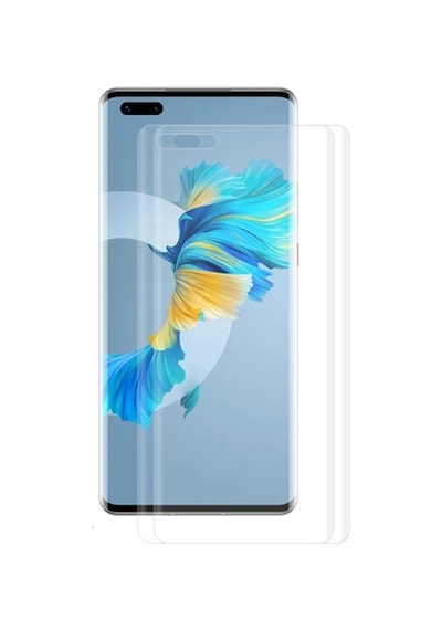 Gor Huawei Mate 40 Pro 3d Kavisli Full Kaplama Darbe Emici Ekran Koruyucu 2 Adet Set Mate 40 Pro+- 5775