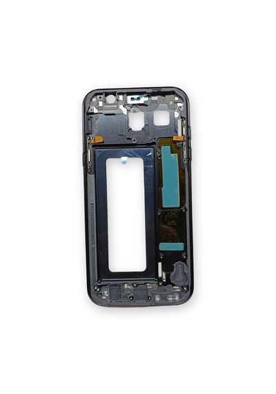 Samsung A720 Kasa Samsung Uyumlu Galaxy A7 2017 Siyah Renk Orta Kasa Çıtalı On Off Ses Tuş Bordu