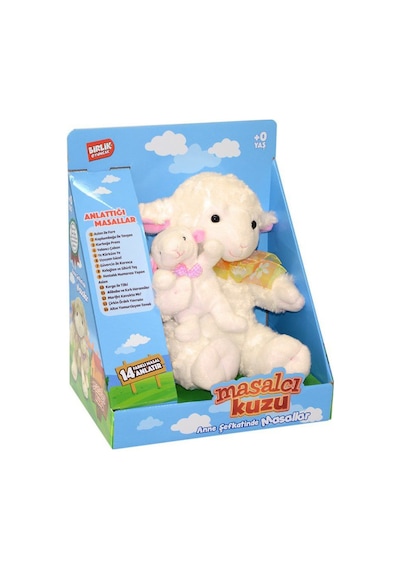 Oyuncak Masal Anlatan Kuzu Eğitici Peluş Kuzu