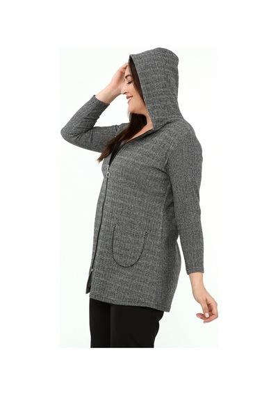 Büyük Beden Sweatshirt 40A-1932 554684548 Çok Renkli