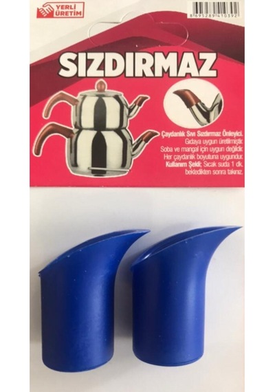 Çaydanlık Sızdırmasını Önleyici Aparat Mavi Sızdırmatik 2 Paket Plastik Çok Renkli Diğer