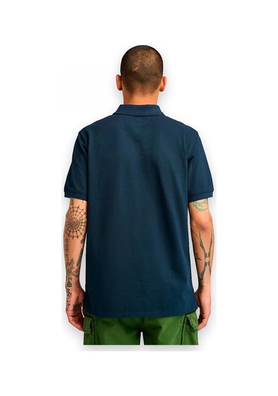 Timberland Tb0a6bx4 Millers River Sleeve Stretch Polo Lacivert Erkek T-shirt Mavi