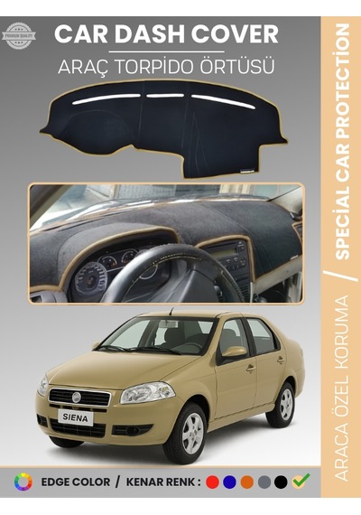 Fiat Siena 2005-2012 Torpido Örtüsü Ön Göğüs Koruma Araca Özel Kaymaz - 834 Stiloto