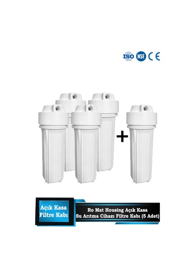Sumarkt Açık Kasa Su Arıtma Cihazı Için Mat Housing Filtre Kabı 5 Adet