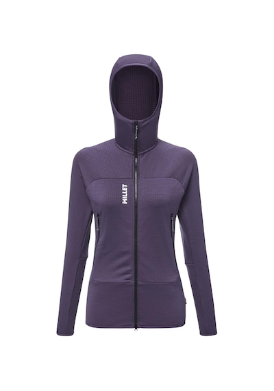 Millet Fusıon Grıd H Kadın Kapşonlu Polar Ceket Tam Fermuar Mıv9032 N9332 Mor