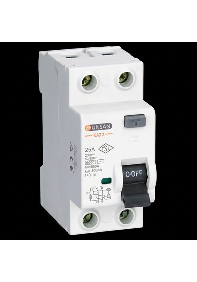 Günsan 2x25a 300ma Kaçak Akım Rölesi Ka32-25/300ma