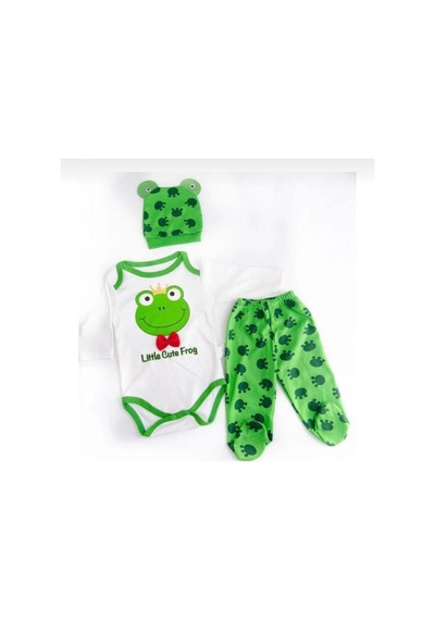 My Baby Kumsal Sevimli Hayvan Karakterli 3lü Bebek Badi Takım 417 Yeşil Yeşil