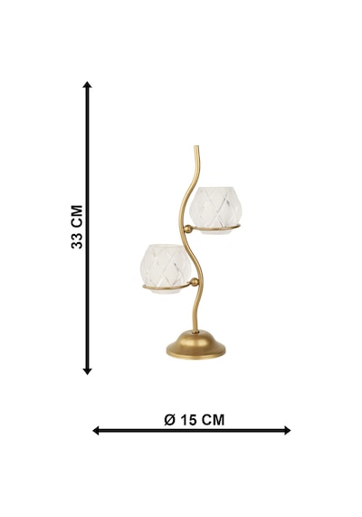 Solis 2.li Camlı Tealight Mumluk Eskitme