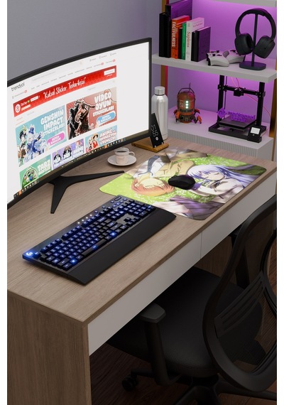 Angel Beat S Anime V5 - 48x40 Xl Gaming Kauçuk Kaymaz Taban Mouse Pad Fare Altlığı